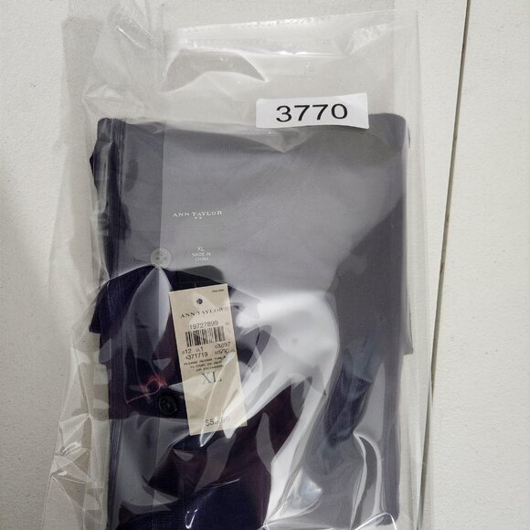 Ann Taylor Sweater Womens XL Purple Cardigan Button Front Crew Neck Long Sleeve - Picture 9 of 9